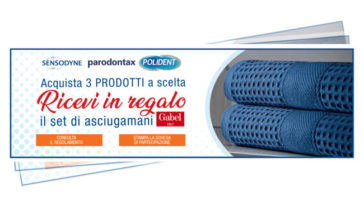 Premio certo Sensodyne, Parodontax, Polident: set asciugamani Gabel