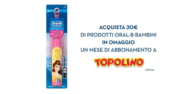 Promozione "OralB Kids – Topolino per te"