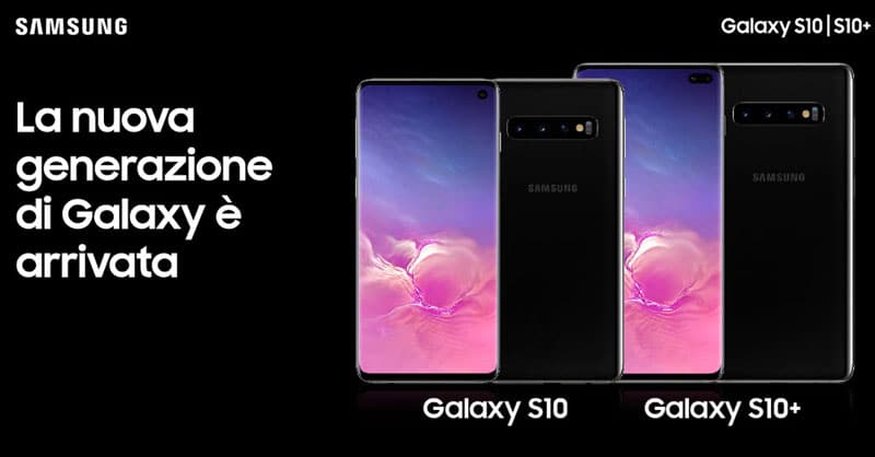 Samsung Galaxy S10 ed S10+ diventa tester