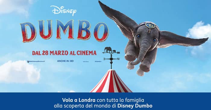 Tim Party: vinci viaggio a Londra Dumbo