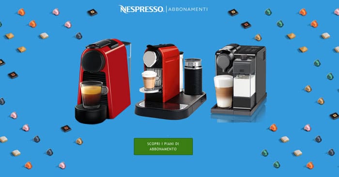 Nespresso offerta Abbonamento: In regalo la macchina per caffè! -  DimmiCosaCerchi