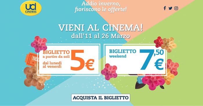 Sconti biglietti UciCinemas