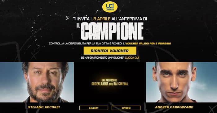 Anteprima gratuita film "Il campione"