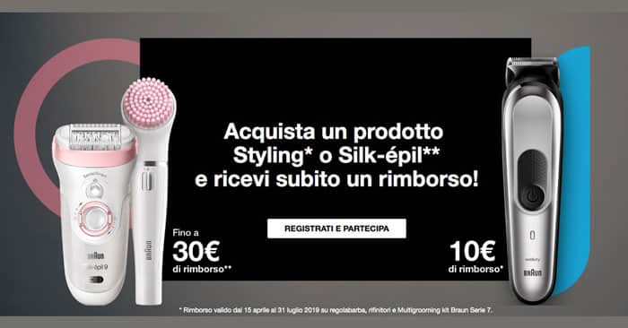 Braun: rimborso Styling o Silk-épil