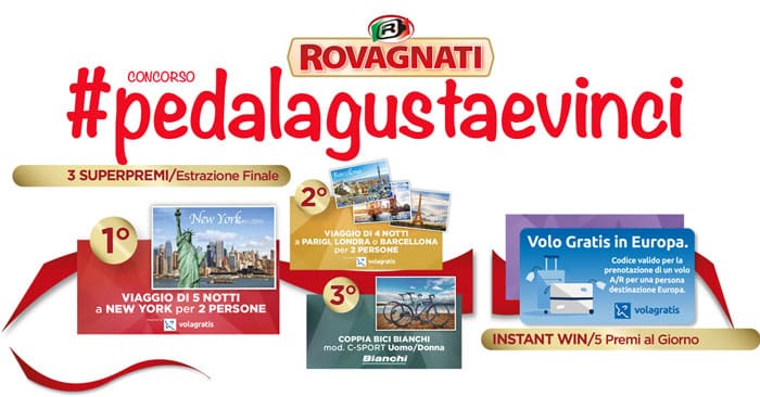 Concorso Rovagnati "Pedala, gusta e vinci"