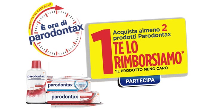 Prova Parodontax: ottieni il tuo rimborso