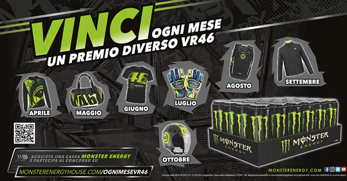 Prova a vincere ogni mese con Monster