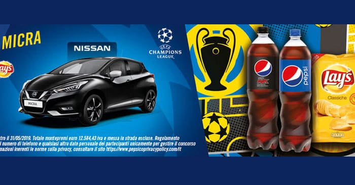 Vinci una Micra con Pepsi e Lay's