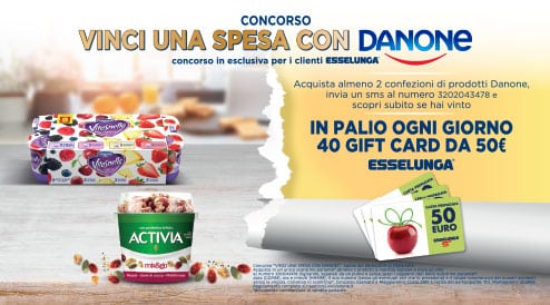 Vinci Una Spesa Con Danone In Palio 640 Buoni Da 50 Dimmicosacerchi