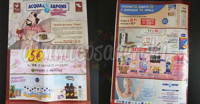 Volantino Acqua&Sapone dal 2 al 14 aprile