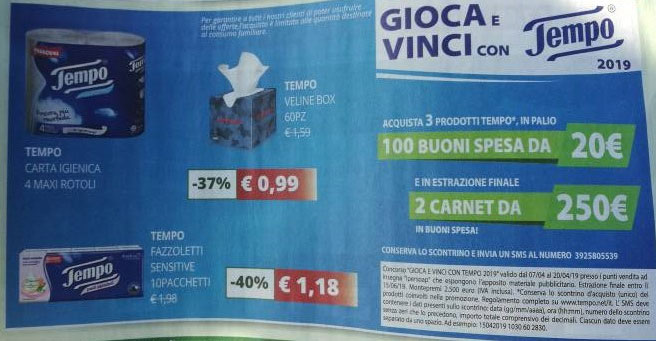 Vuoi ottenere buoni spesa per i tuoi acquisti? Partecipa al nuovo concorso Tempo da Ipersoap e tenta la fortuna con un SMS! Scopriamo insieme come partecipare!