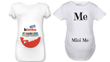 maglietta kinder sorpresa gravidanza