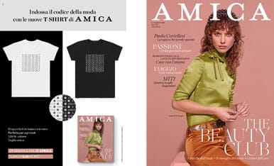 rivista amica t-shirt allegata