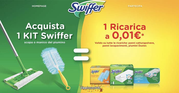 Swiffer ricarica 1 centesimo: ottieni il tuo rimborso