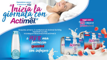 Actimel ti regala la borraccia Guzzini (premio sicuro)