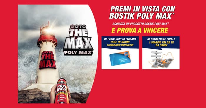 Bostik Poly Max: premi in vista