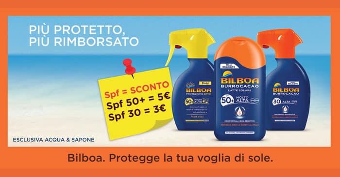 Cashback Bilboa "Più protetto, più rimborsato"