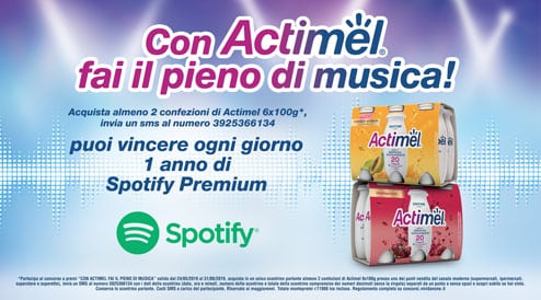 Con Actimel fai il pieno di musica