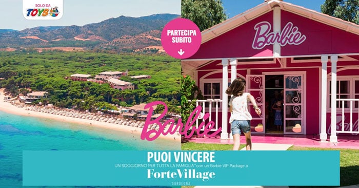 "Con Barbie vinci un soggiorno da sogno"