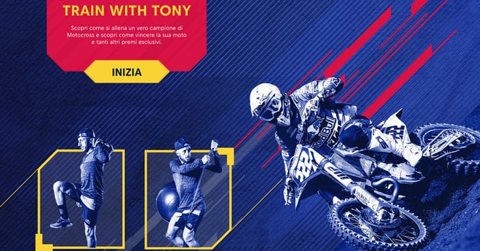 Concorso Red bull "Train with Tony"
