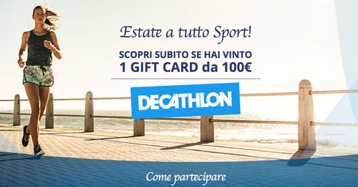 Il fiore che ti premia: vinci gift card Decathlon