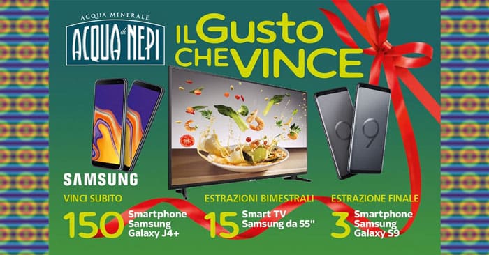 Il gusto che vince 2019: vinci con acqua Nepi