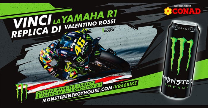 Monster Energy: vinci moto Yamaha R1 Monster Energy: vinci moto Yamaha R1
