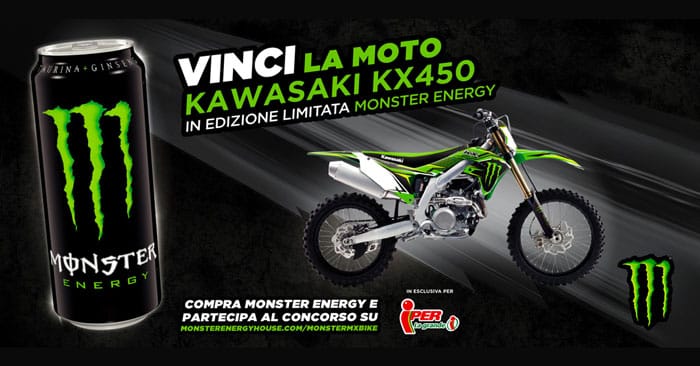 Monster Energy: vinci moto da cross Monster