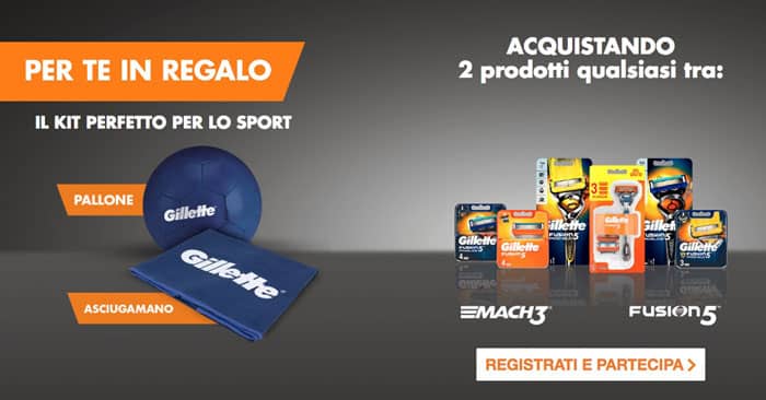 Premio certo Gillette Fusion kit sport