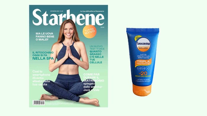 Rivista Starbene con Latte solare Leocrema