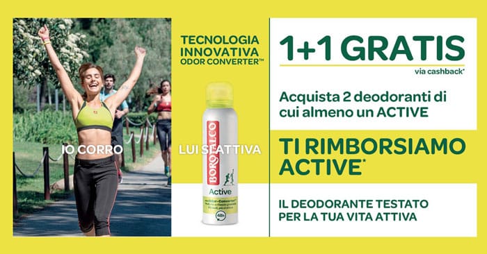 Sfida la tecnologia di Borotalco Active