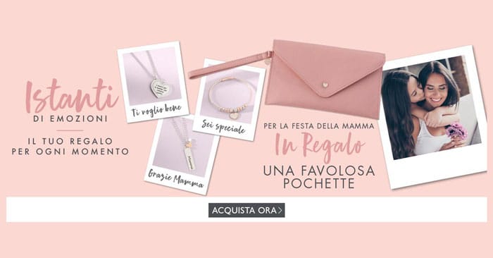 Stroili festa della mamma: pochette omaggio