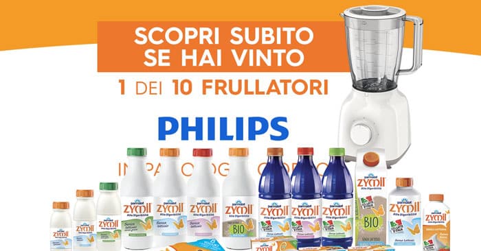 “Vinci con Zymil”: in palio 10 frullatori Philips al giorno