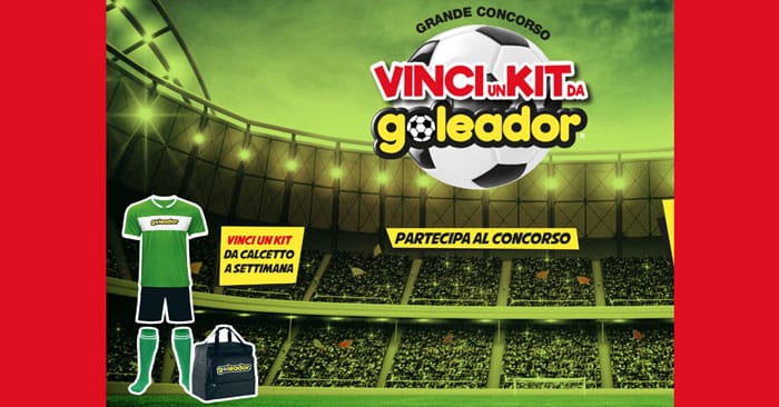 Vinci un kit da Goleador