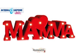 Festa della mamma Acqua&Sapone: lampada "mamma" a led in regalo