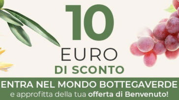 Buono sconto 10 euro Bottega Verde