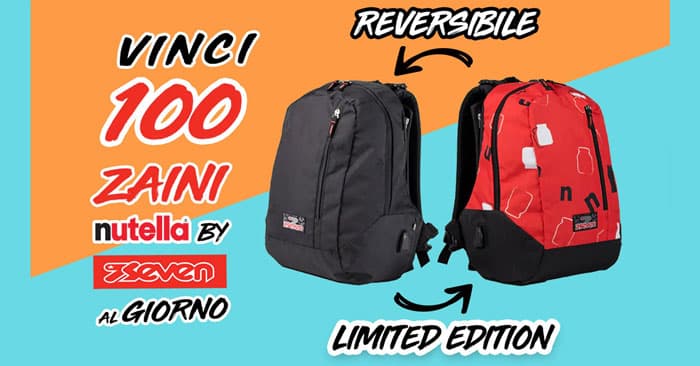 Concorso Nutella: vinci 100 zaini Seven al giorno