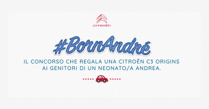 Concorso a premi "Andrea Baby" Citroen