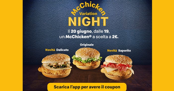 McChicken Variation Night due euro