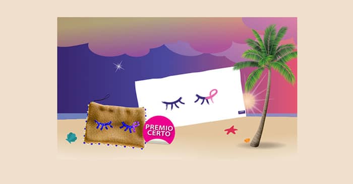 Premio certo Lines: telo mare o pochette omaggio Premio certo Lines: telo mare o pochette omaggio