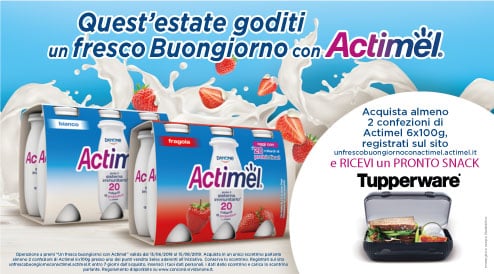 Un Fresco Buongiorno con Actimel Tupperware