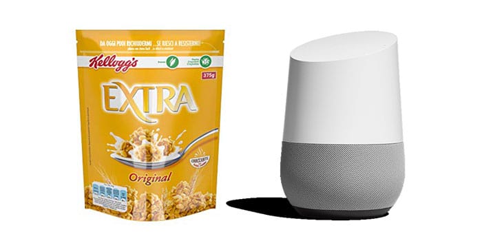 Vinci Google Home con Kellogg Extra