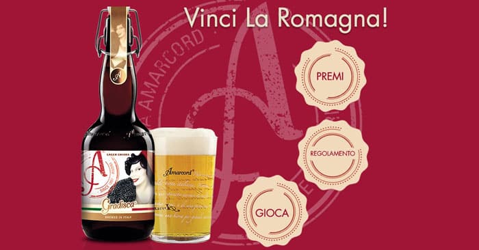 Vinci la Romagna con birra Amarcord