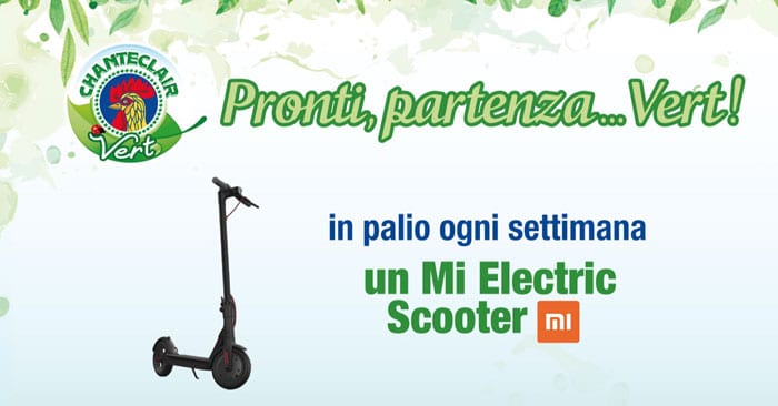 Vinci monopattini elettrici con Chanteclair Vert