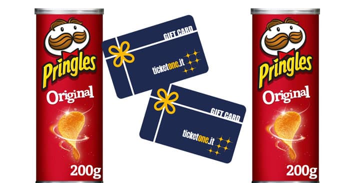 Tubi musicali Pringles: vinci buoni TicketOne da 200€