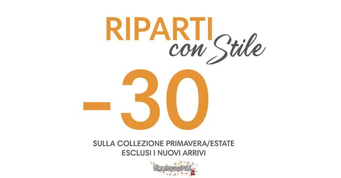 Sconti abbigliamento Rinascimento: risparmi il 30% subito! | DimmiCosaCerchi