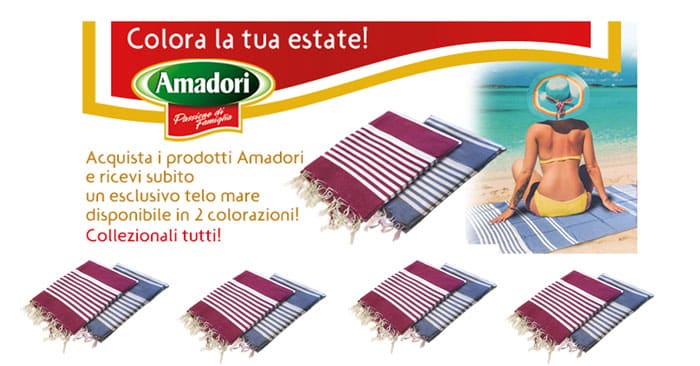 Amadori: promozione telo mare in regalo