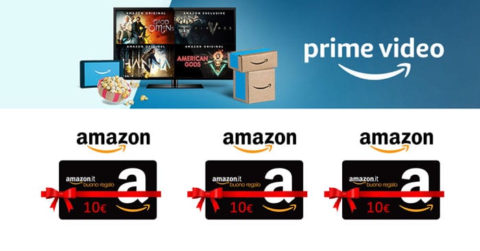 Amazon Prime Video ti regala 10€