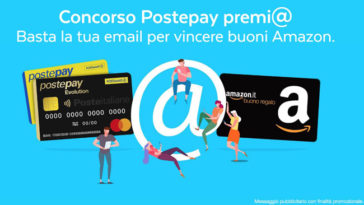 Concorso Postepay premia: vinci buoni Amazon!