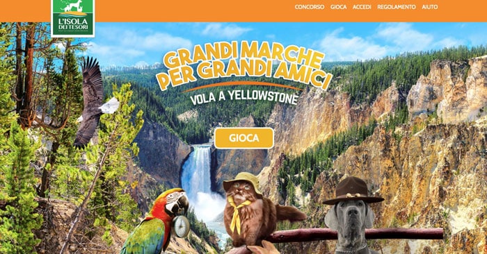 Concorso "Vola a Yellowstone" Isola dei Tesori